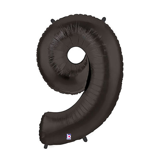 40 inch NUMBER 9 - BLACK MEGALOON | USA Decoration®