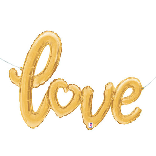 47 inch LOVE SCRIPT - GOLD | USA Decoration®