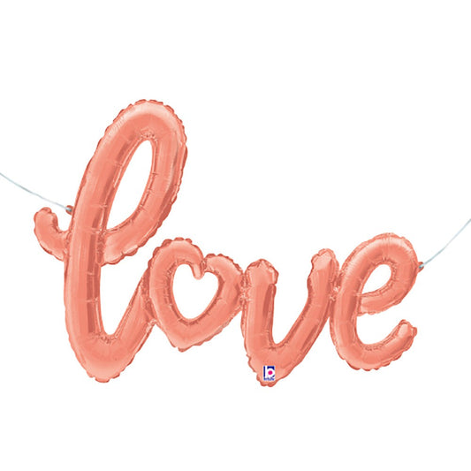 47 inch LOVE SCRIPT - ROSE GOLD | USA Decoration®
