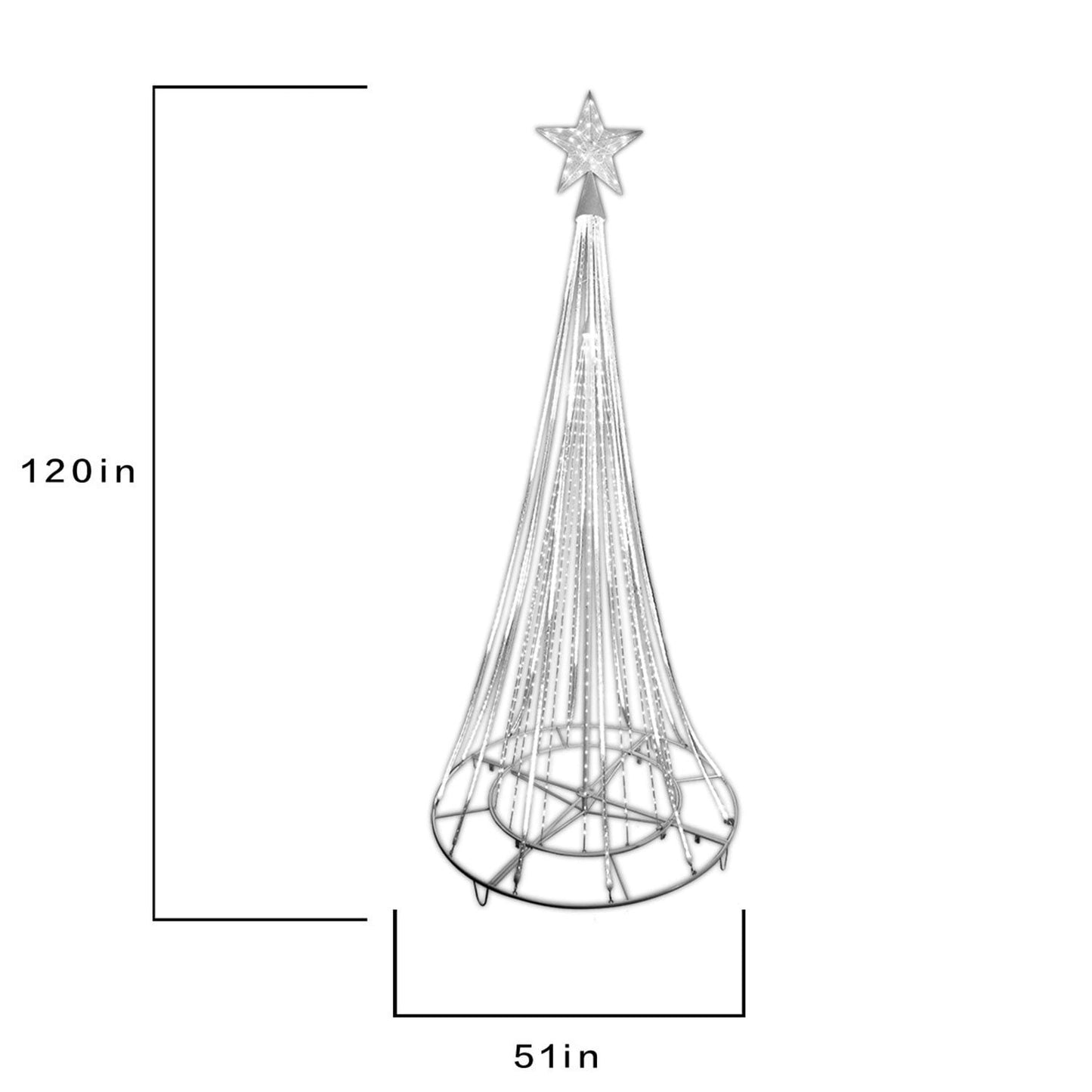 Member's Mark 10' Pre-Lit Shooting Star Tree | USA Decoration®