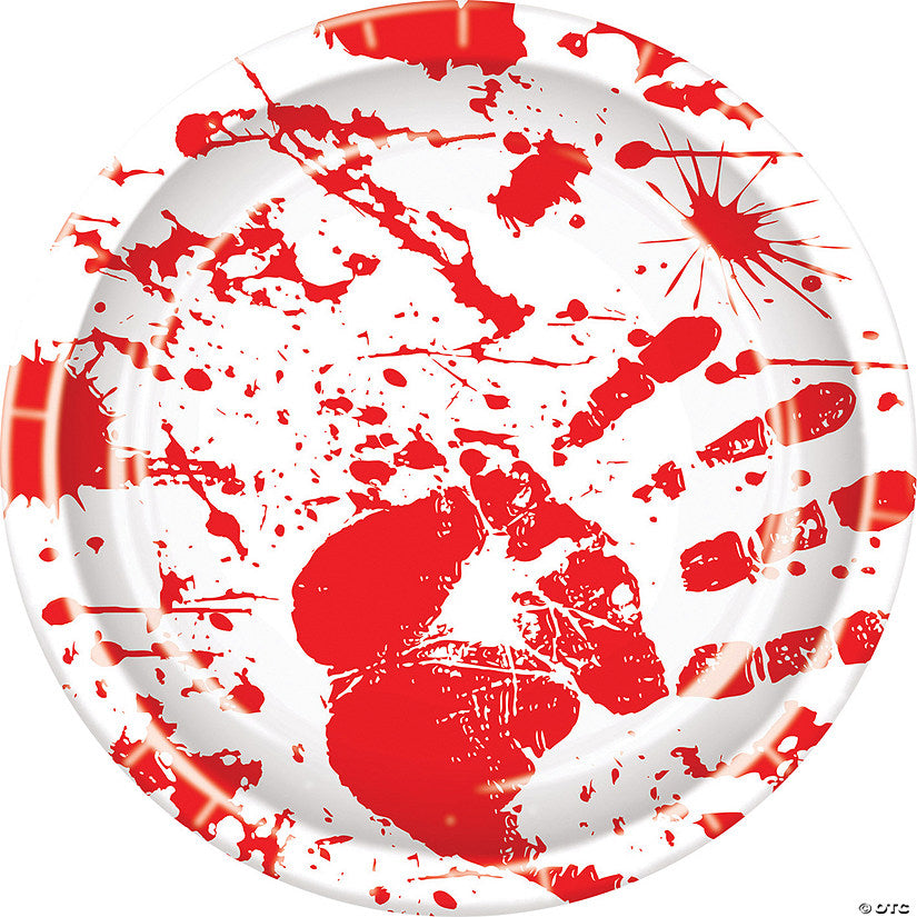 Bloody Handprint Plates | USA Decoration®