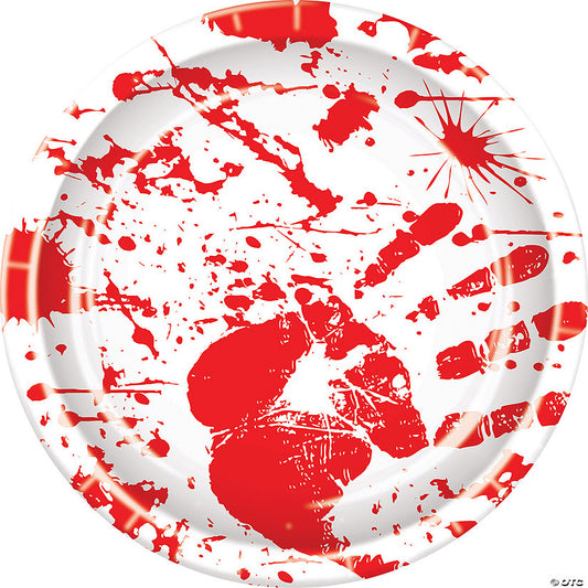 Bloody Handprint Plates | USA Decoration®