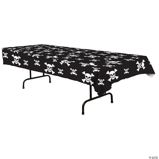 54" x 108" Plastic Pirate Table Cover | USA Decoration®
