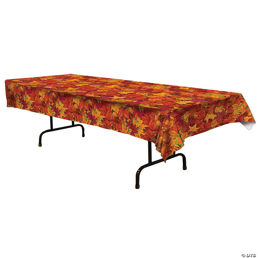 54" x 108" Fall Leaf Table Cover | USA Decoration®