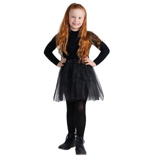 Black 4 Layered Tutu Skirt Costume
