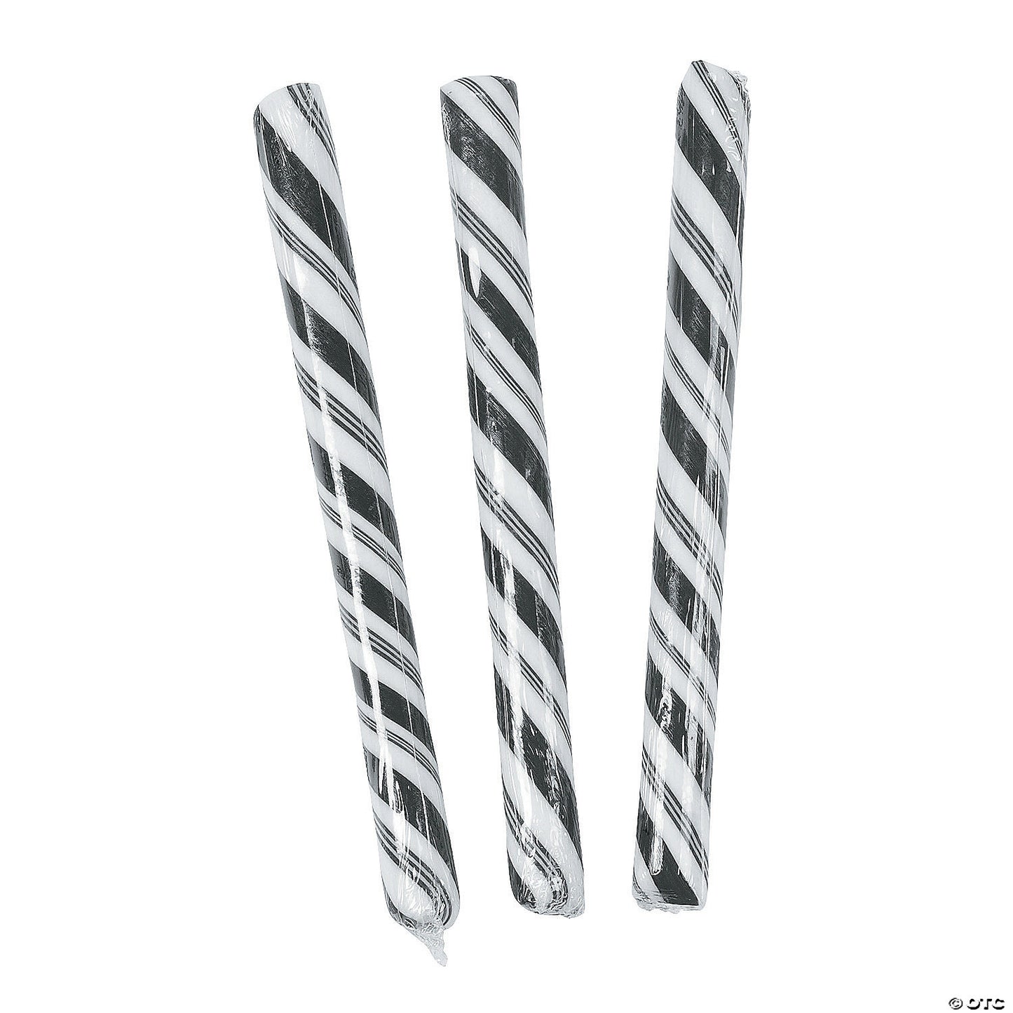 Black Hard Candy Sticks - 80 Pc.