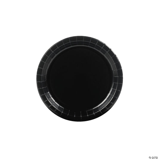 Black Paper Dessert Plates - 24 Ct.