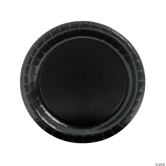 Black Paper Dinner Plates - 24 Ct.