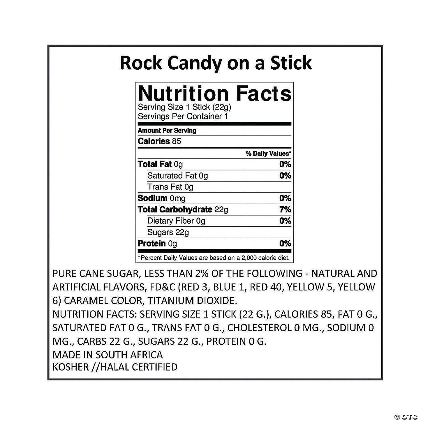 Black Rock Candy Lollipops - 12 Pc. | USA Decoration®
