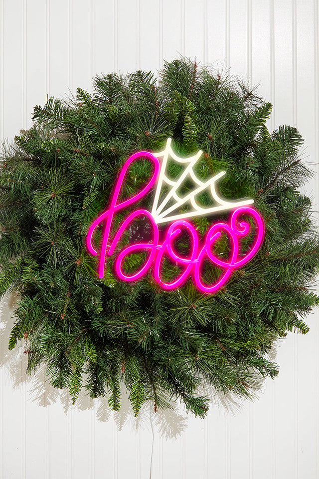 14.2" Boo Lit Neon Sign for Halloween Décor