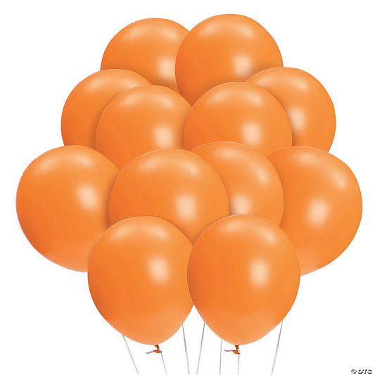 144 Piece(s): Bulk 144 Pc. Orange 11" Latex Balloons | USA Decoration®
