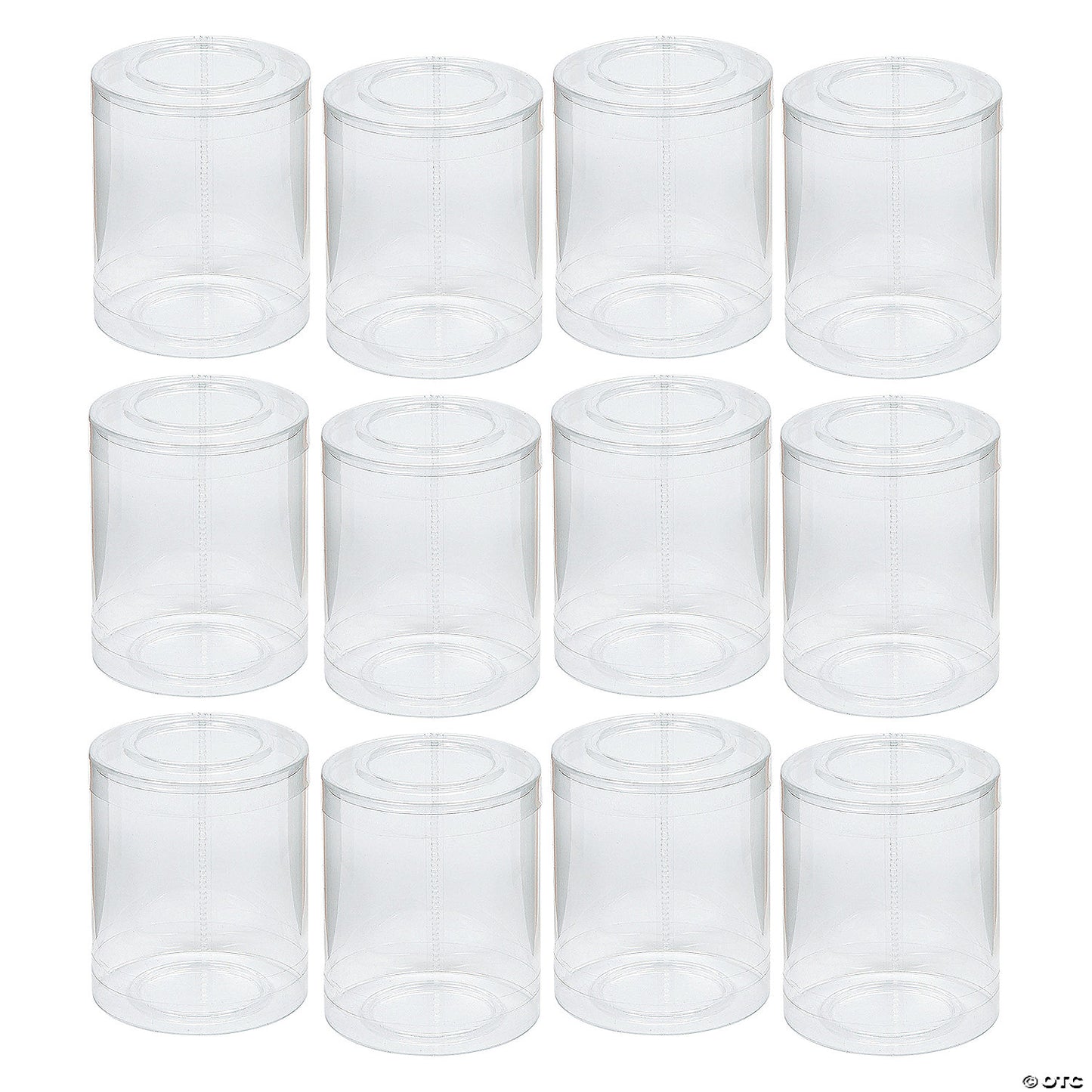 Bulk 48 Pc. Clear Cylinder Boxes