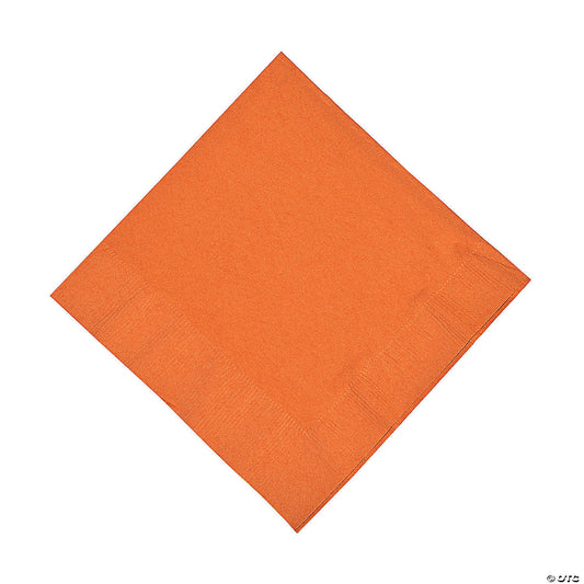 Bulk 50 Pc. Pumpkin Spice Orange Luncheon Napkins