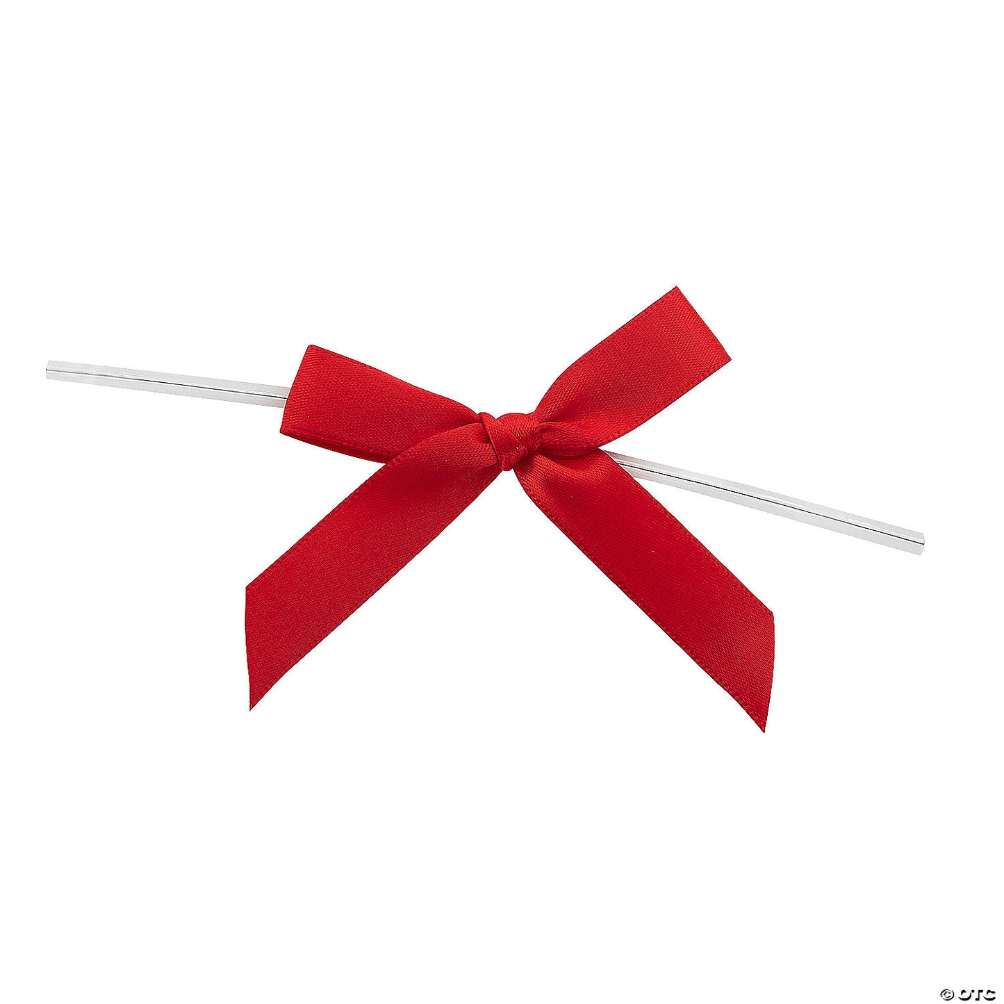 Bulk 50 Pc. Red Twist Tie Satin Bows