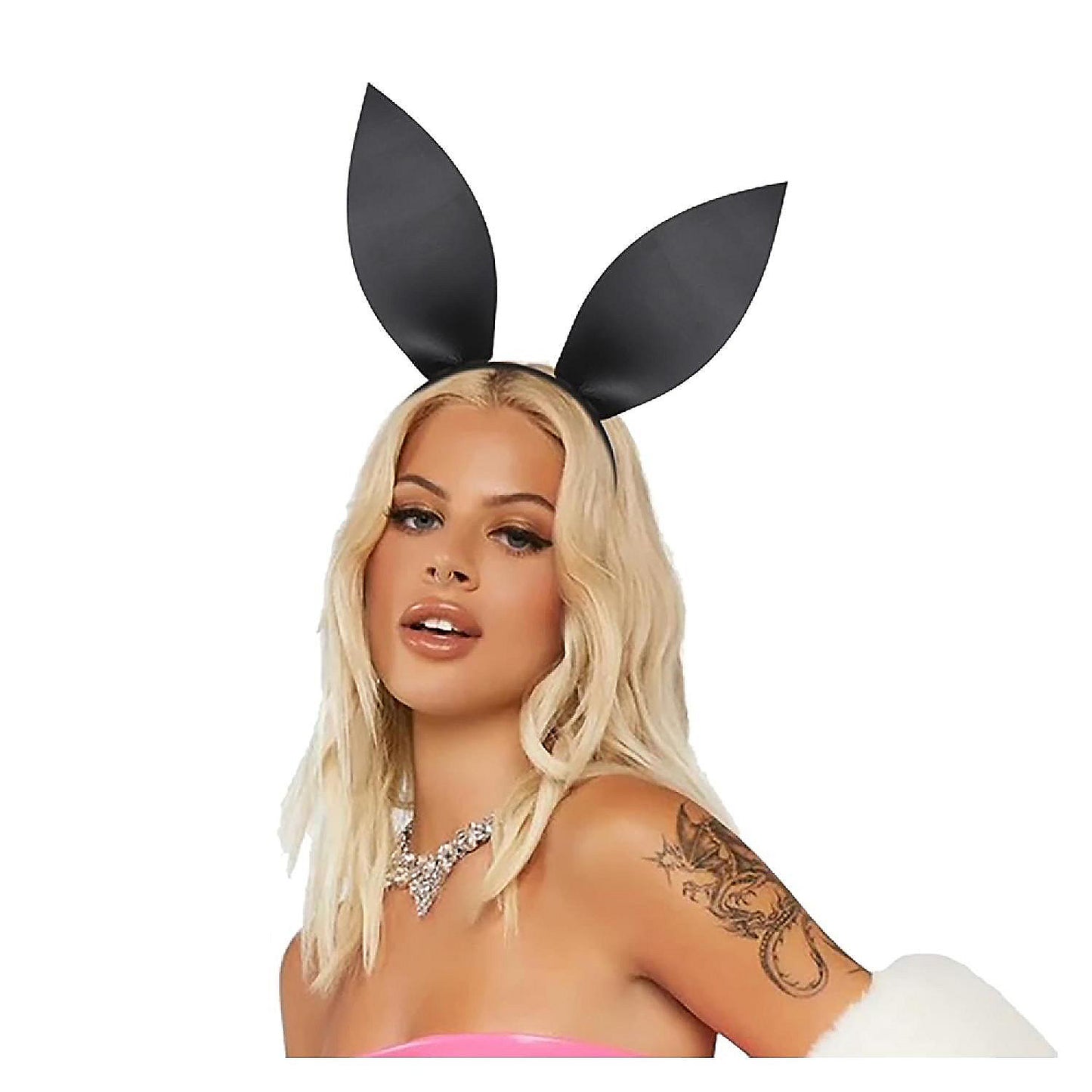 Bunny Ears Adult Costume Headband Black | USA Decoration®