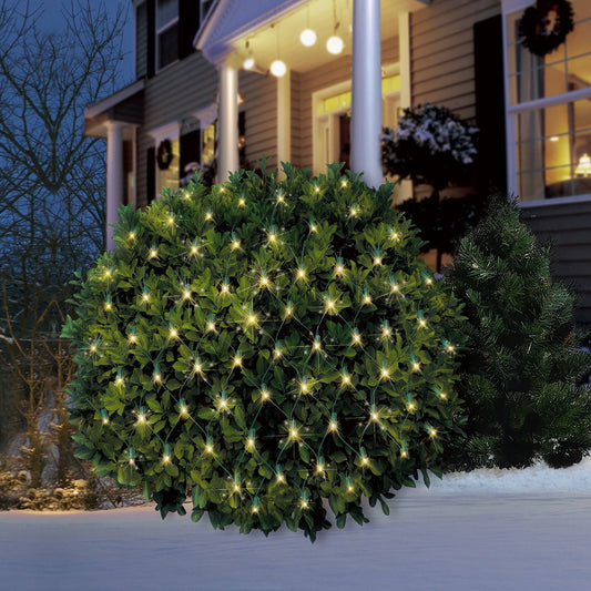 Member's Mark 120ct Twinkling LED Net Light, 6' x 4' Lighted Area | USA Decoration®