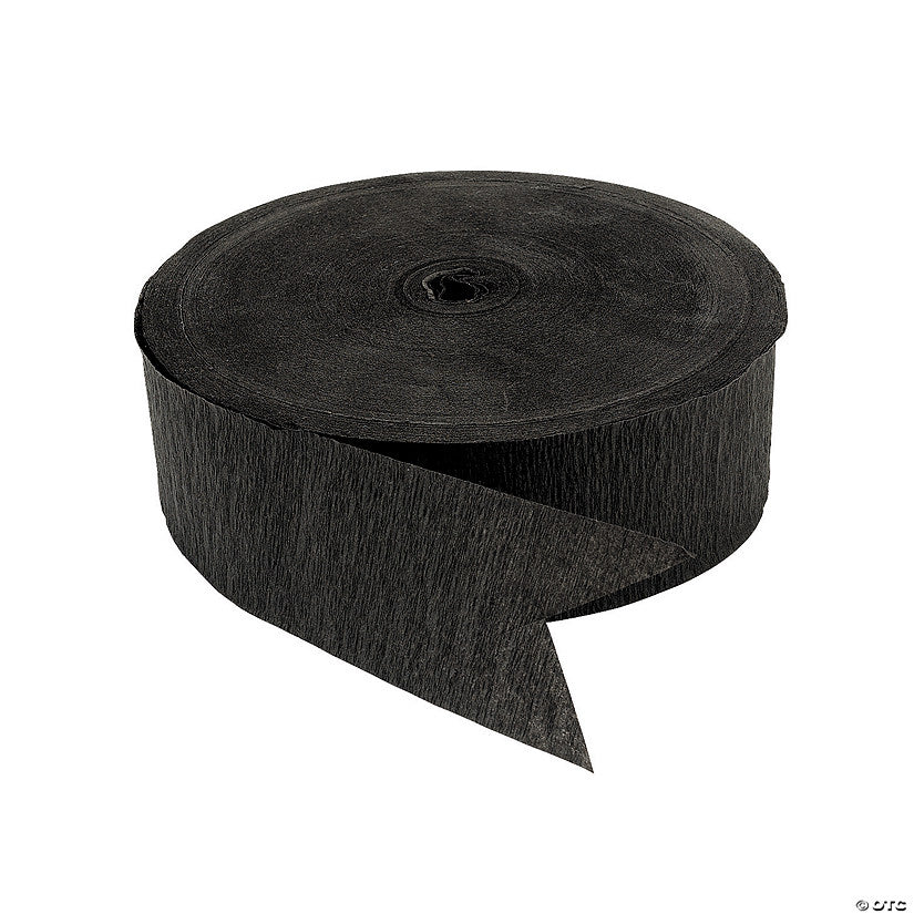 Black Jumbo Paper Streamer | USA Decoration®