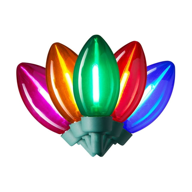 Member's Mark 50ct C9 Filament LED Lights, 21' Lighted Length | USA Decoration®