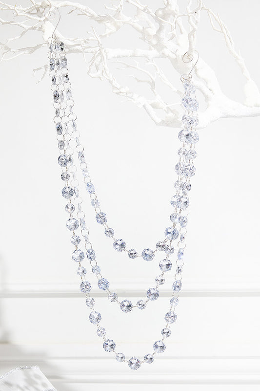 27" Pearl Chain and Bead Garland Elegant Beaded Accent for Weddings, Events & Home Decor