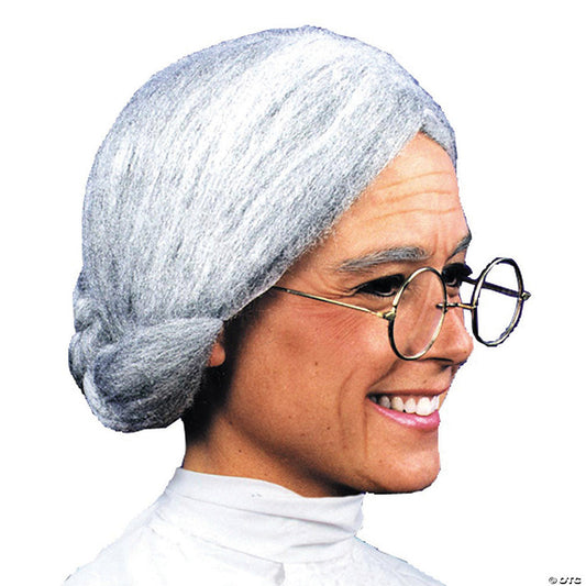 1 Piece(s): Grey Old Maid Wig | USA Decoration®
