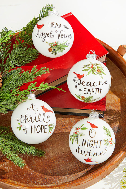 Cardinal Chorus Ornament 4 Inch Christmas Tree Decoration