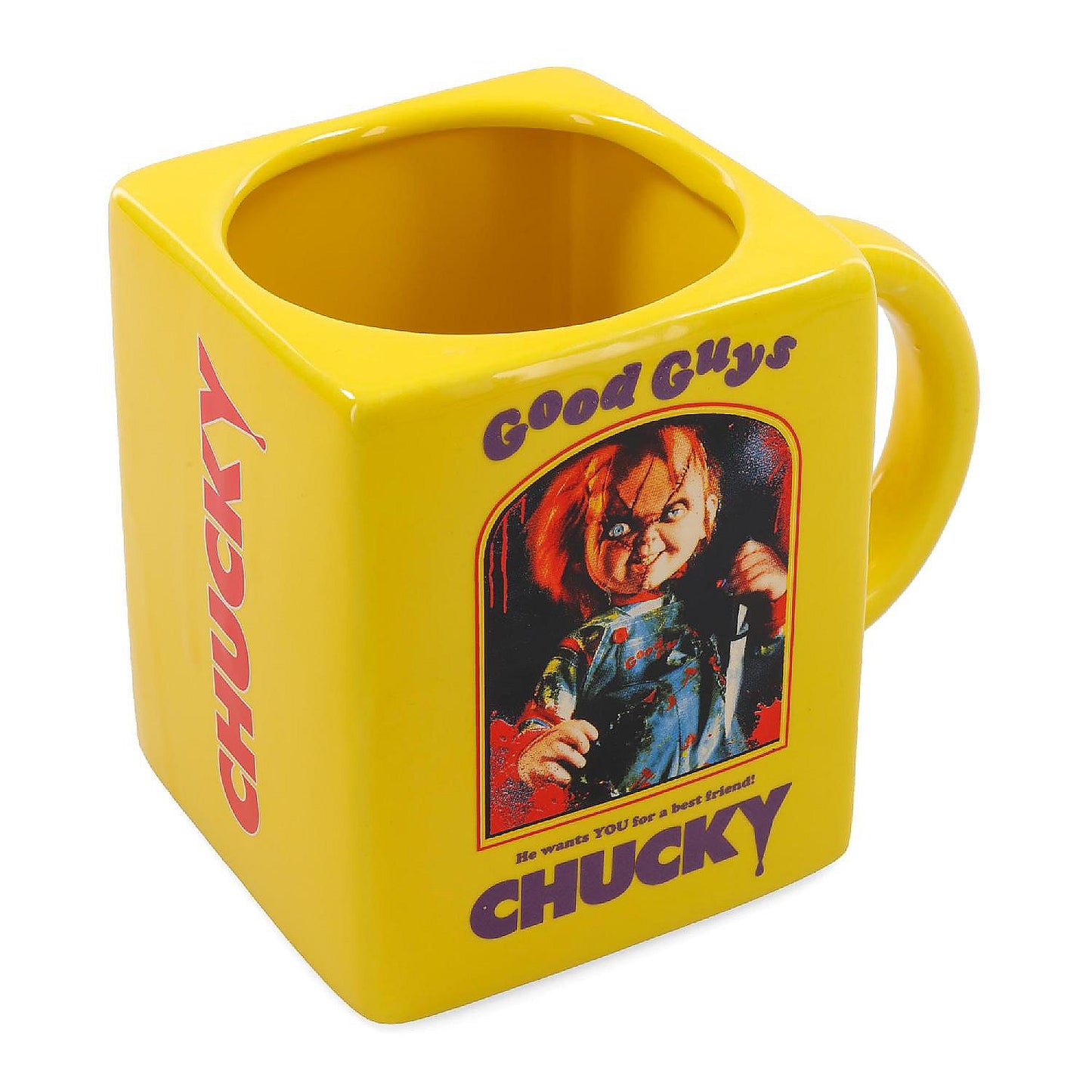 Child's Play Chucky Good Guys Sculpted Ceramic Mug Holds 20 Ounces