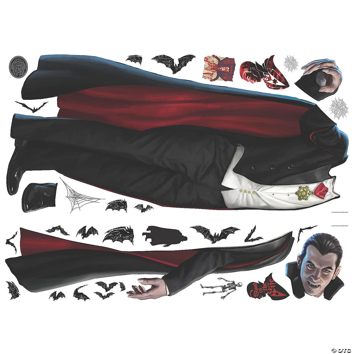 Classic Monsters Dracula Giant Peel Stick Wall Decals by RoomMates | USA Decoration®