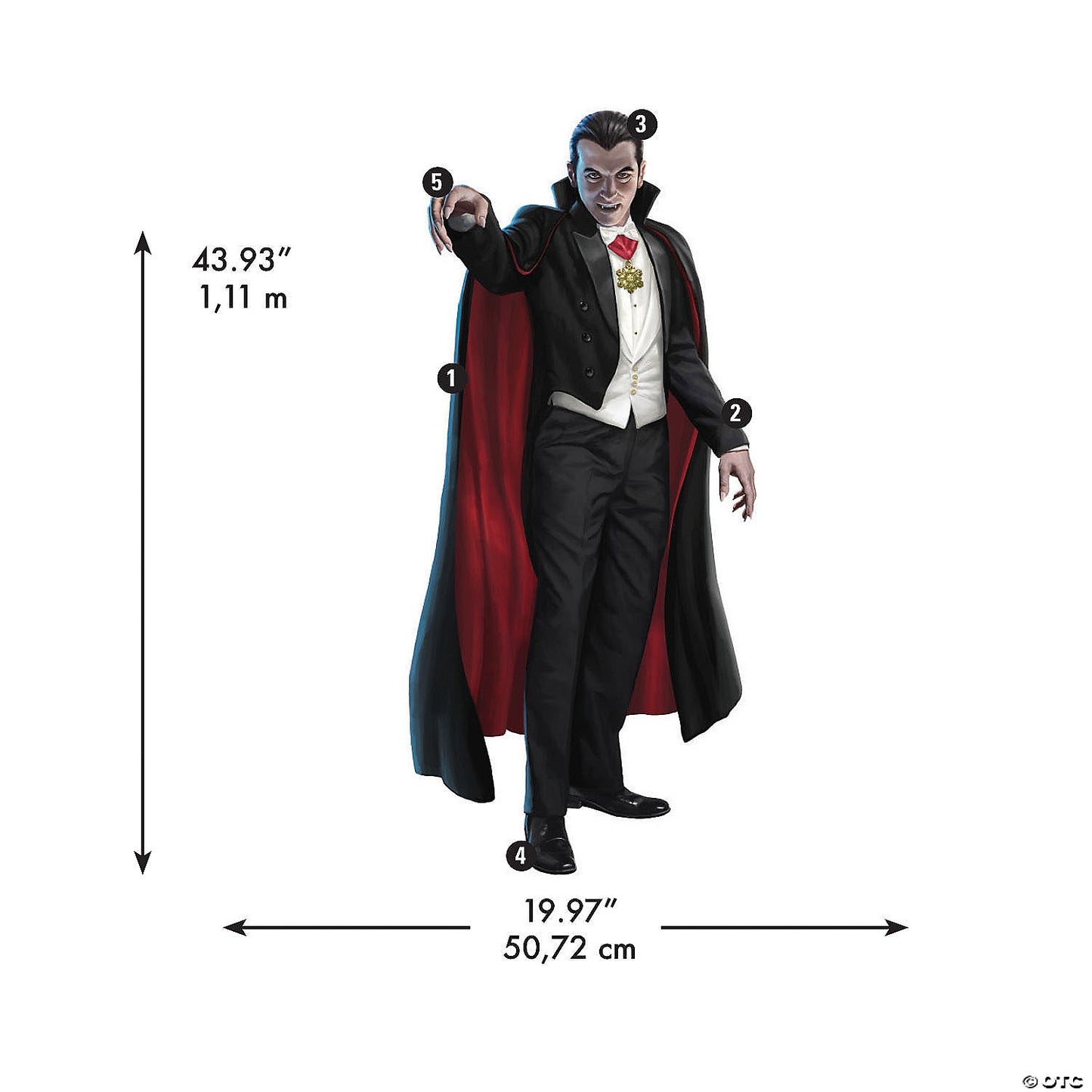 Classic Monsters Dracula Giant Peel Stick Wall Decals by RoomMates | USA Decoration®