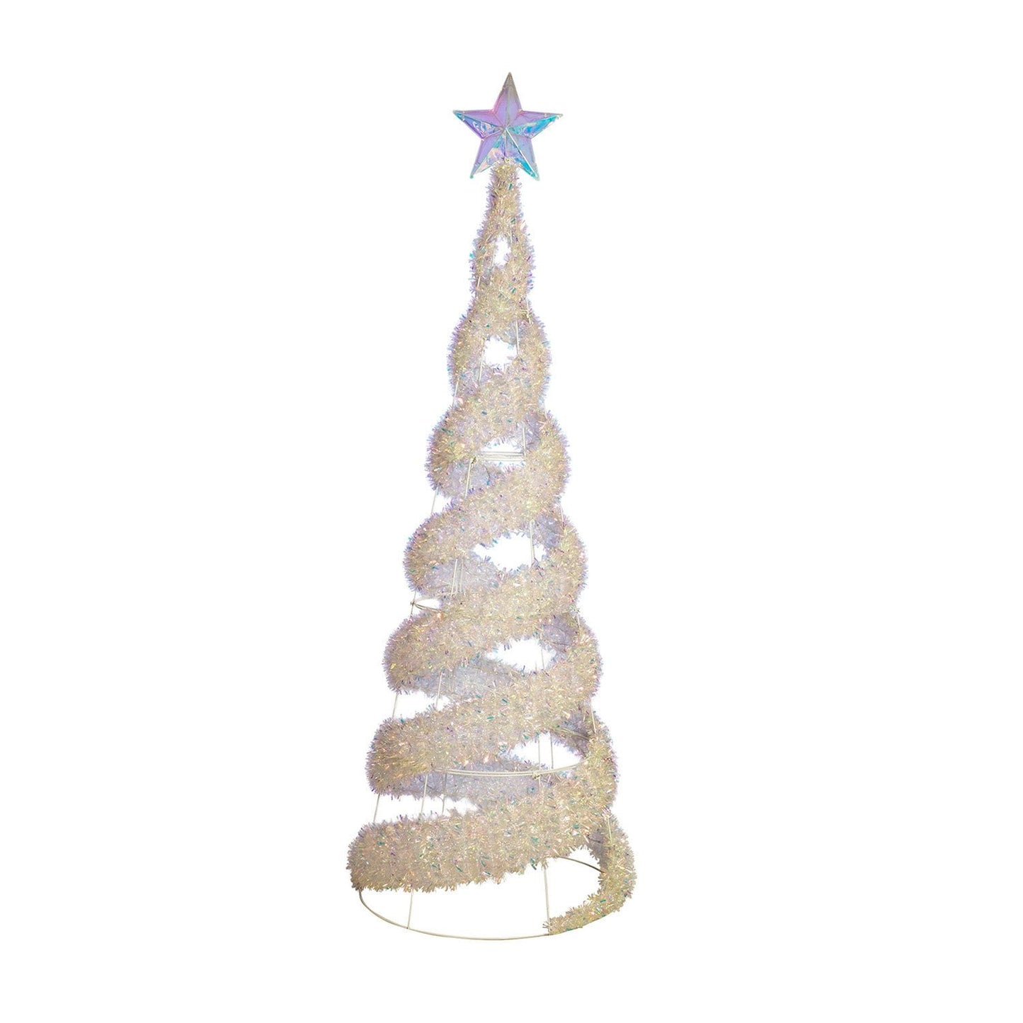 Member's Mark 8' Pre-Lit Iridescent Color-Changing Spiral Tree | USA Decoration®