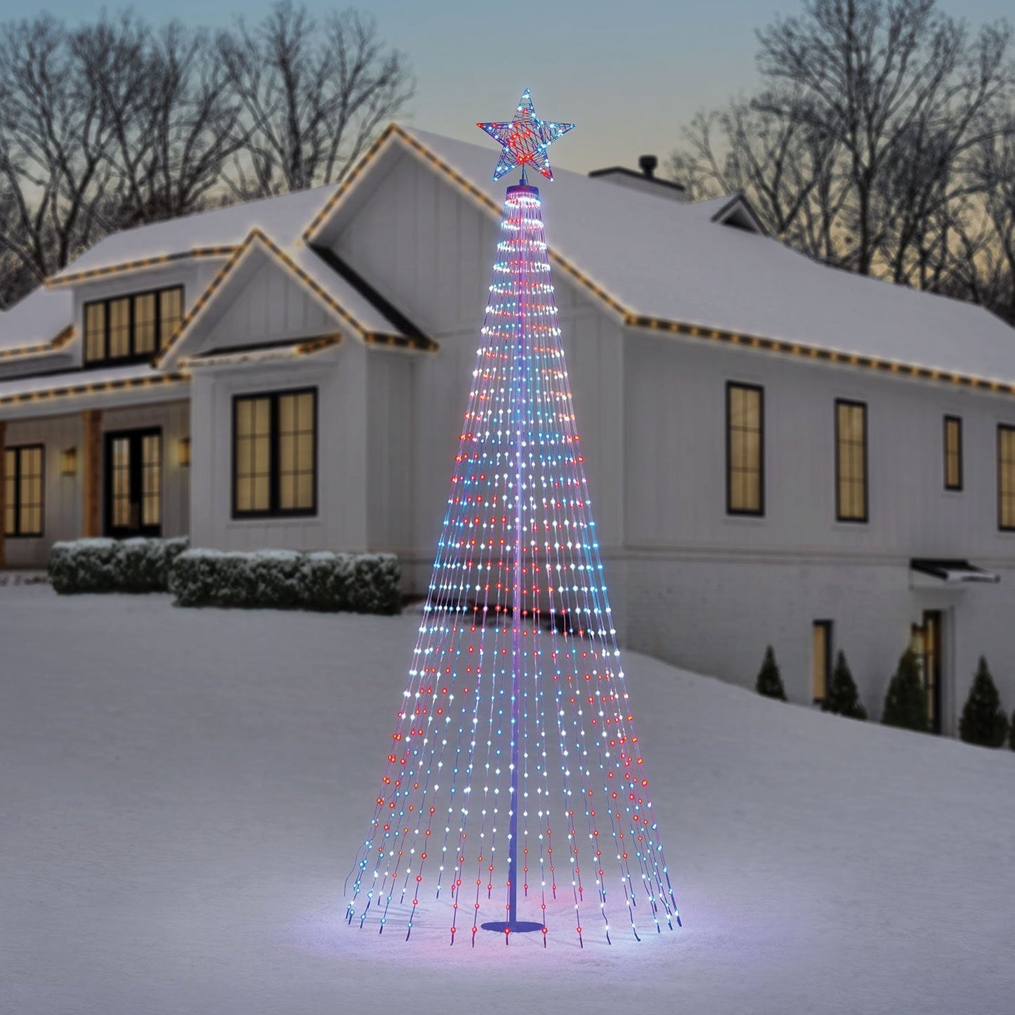 Member's Mark 12' Pre-Lit Multicolor Lightshow Tree | USA Decoration®
