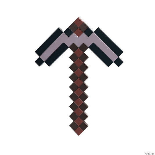 15" Minecraft™ Netherite Pickaxe Toy Weapon | USA Decoration®