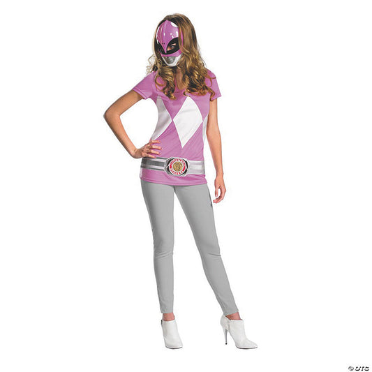 Teen Girl's Alternative Pink Ranger Costume - Standard | USA Decoration®