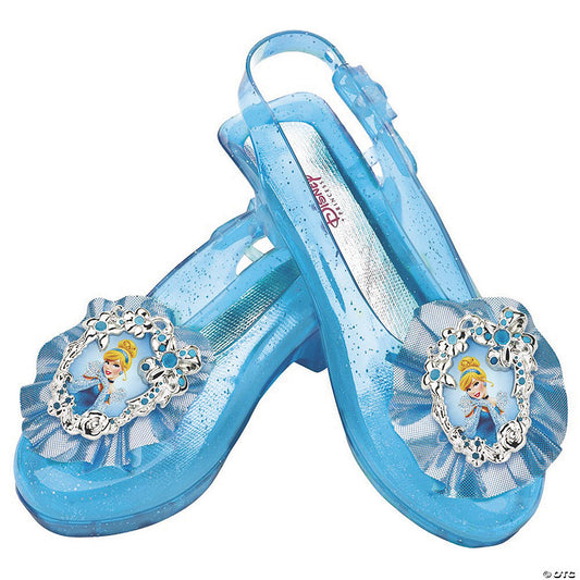 Kids Disney's Cinderella Blue Sparkle Jelly Shoes | USA Decoration®