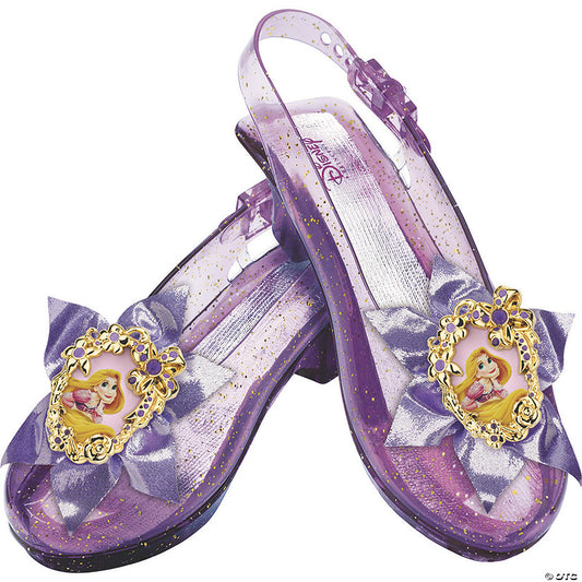 Kids Disney's Tangled Rapunzel Purple Sparkle Jelly Shoes | USA Decoration®