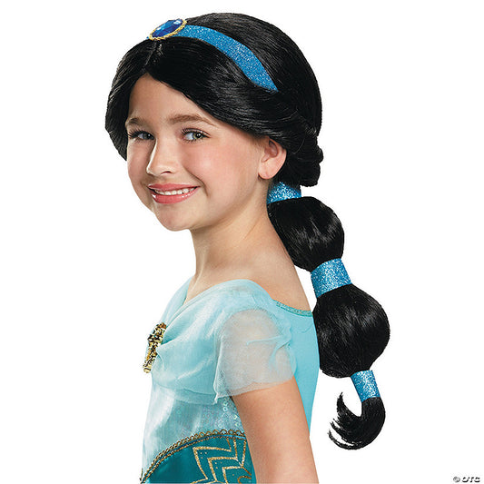 Girl's Disney's Aladdin Deluxe Jasmine Wig | USA Decoration®