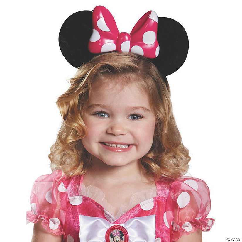 Girl's Pink Minnie Mouse Lite Up Ears | USA Decoration®