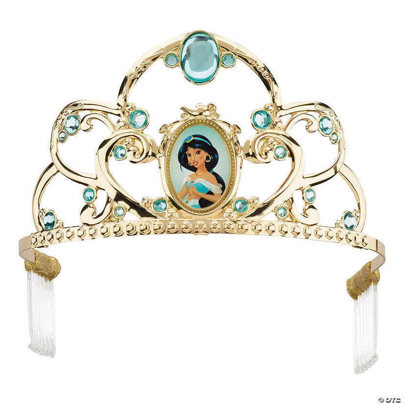 Kids Deluxe Disney's Aladdin Jasmine Green Gold Tiara | USA Decoration®