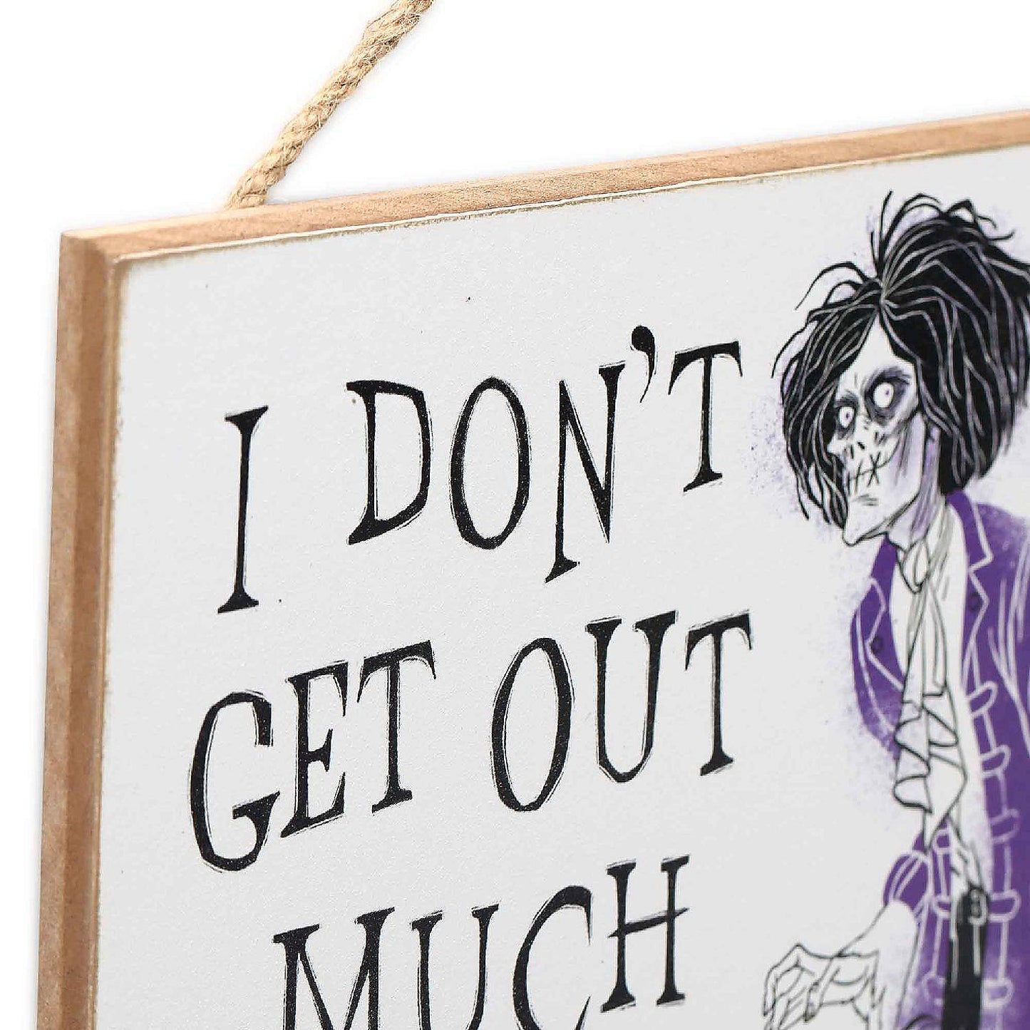 Disney 5x8 Hocus Pocus I Don't Get Out Much Billy Butcherson Hanging Wood Wall Decor | USA Decoration®