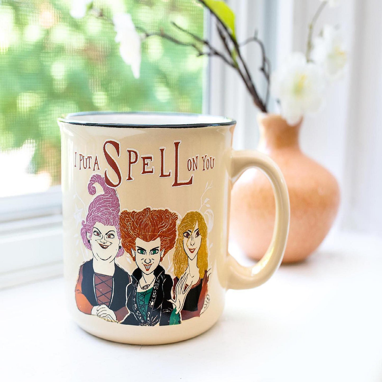 Disney Hocus Pocus "Put A Spell On You" Ceramic Camper Mug 20 Ounces | USA Decoration®