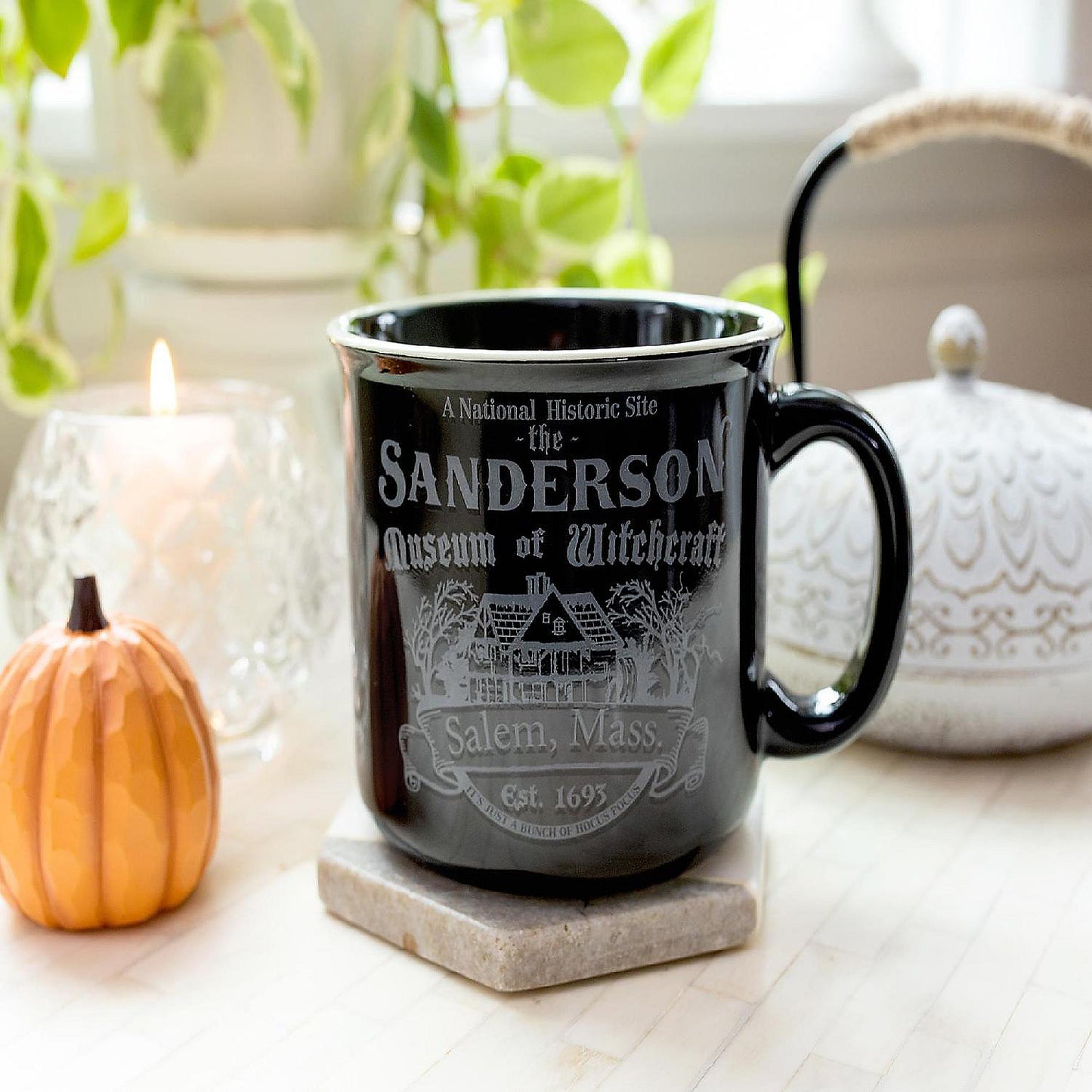 Disney Hocus Pocus Sanderson Museum Ceramic Camper Mug Holds 20 Ounces | USA Decoration®