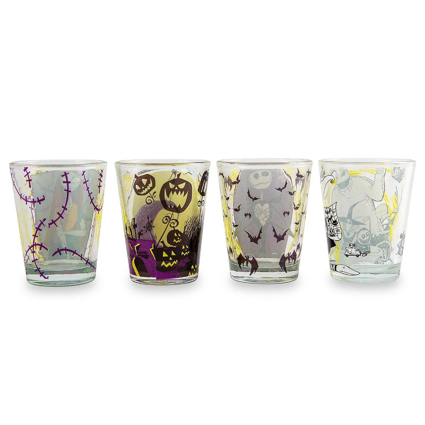 Disney Nightmare Before Christmas Halloween Town Mini Shot Glasses Set of 4 | USA Decoration®
