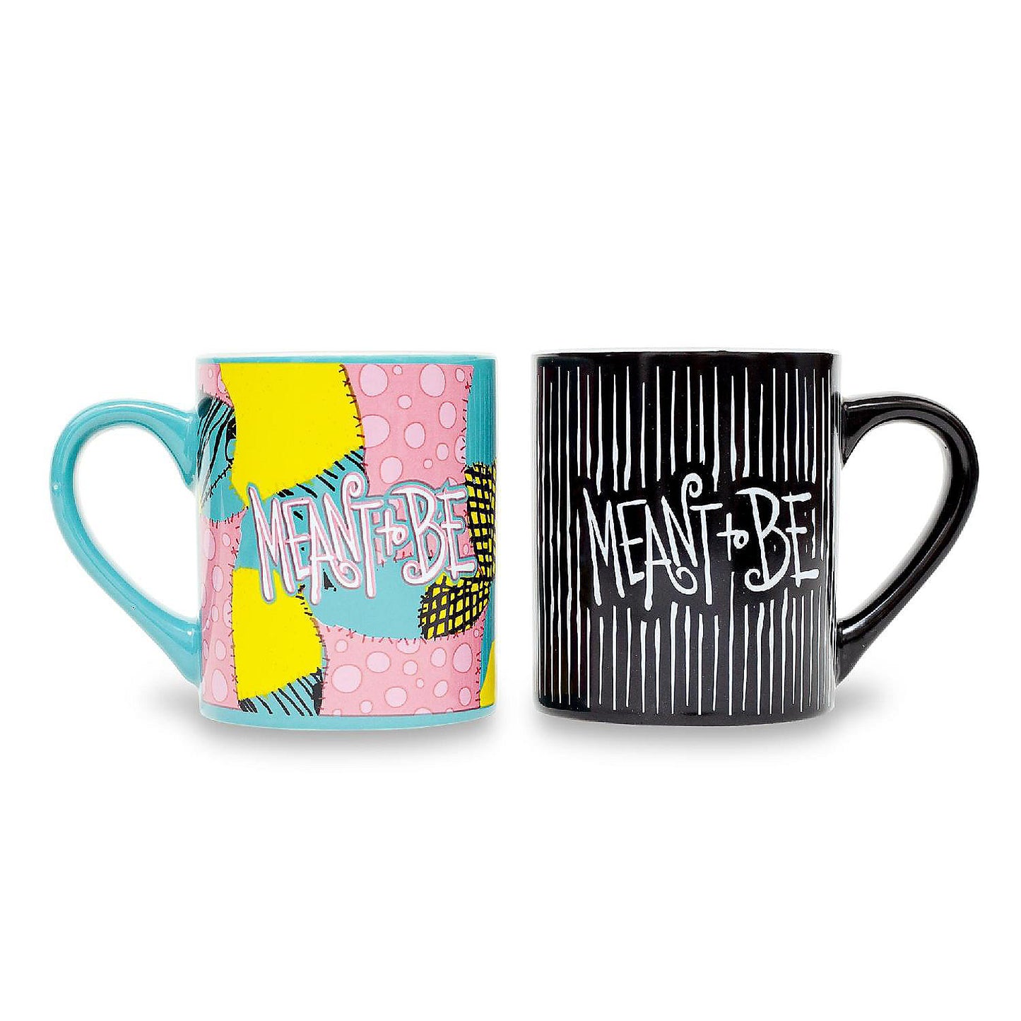 Disney Nightmare Before Christmas Jack and Sally "Meant To Be" Ceramic Mug Set | USA Decoration®