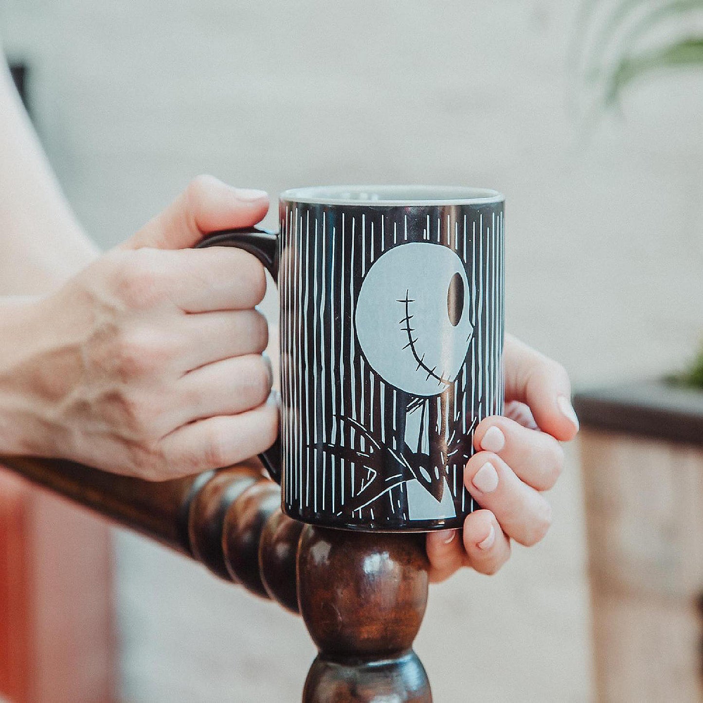 Disney Nightmare Before Christmas Jack and Sally "Meant To Be" Ceramic Mug Set | USA Decoration®