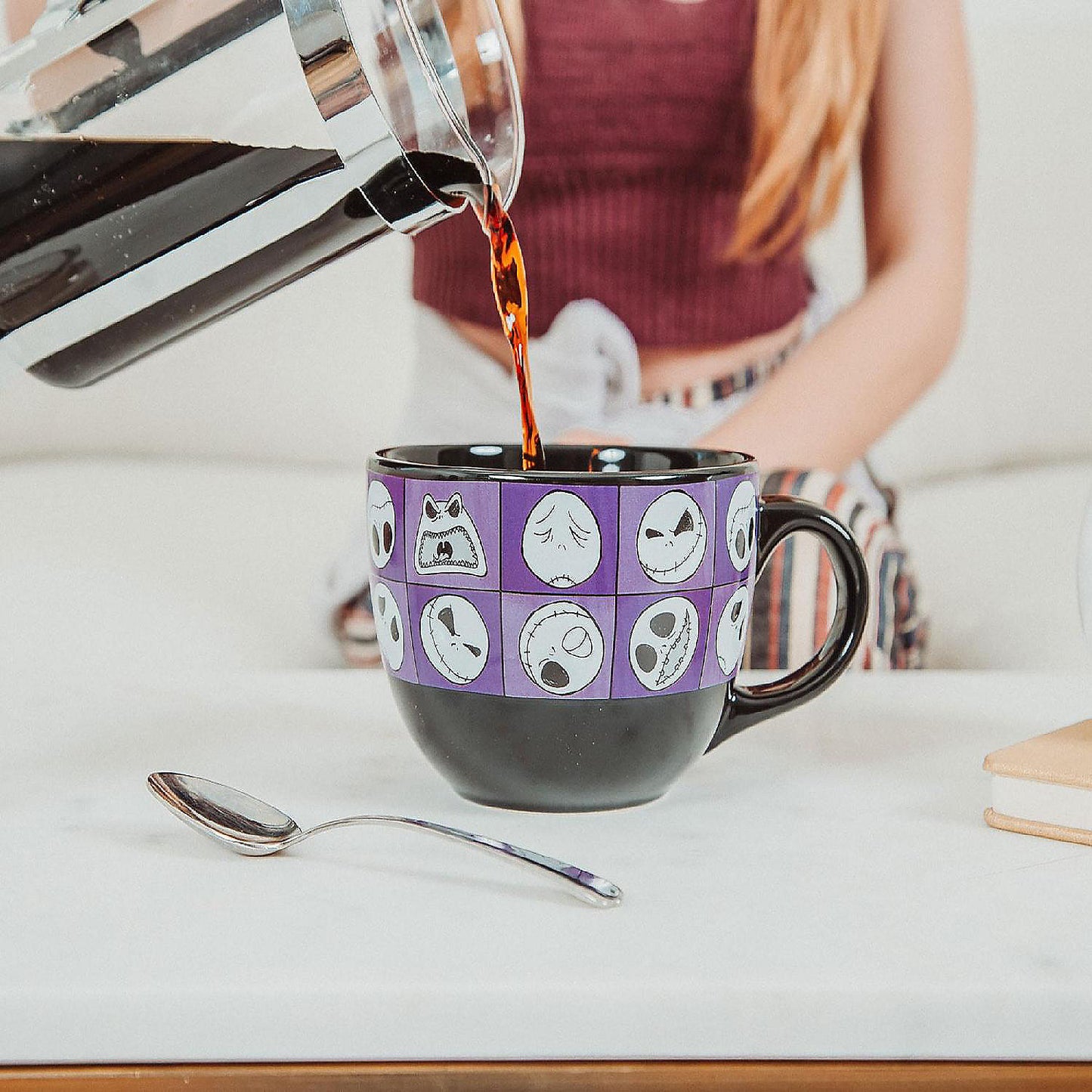 Disney Nightmare Before Christmas Jack Expressions Ceramic Soup Mug 24 Ounces | USA Decoration®