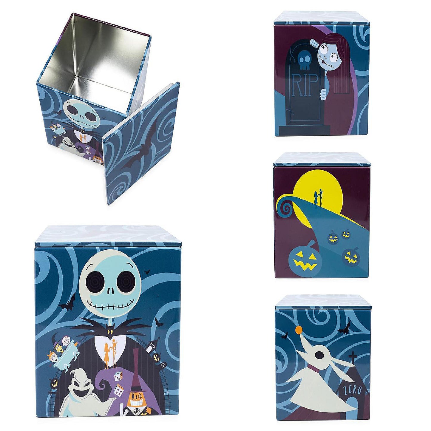 Disney Nightmare Before Christmas Jack Skellington Tin Storage Box 4 Inches | USA Decoration®