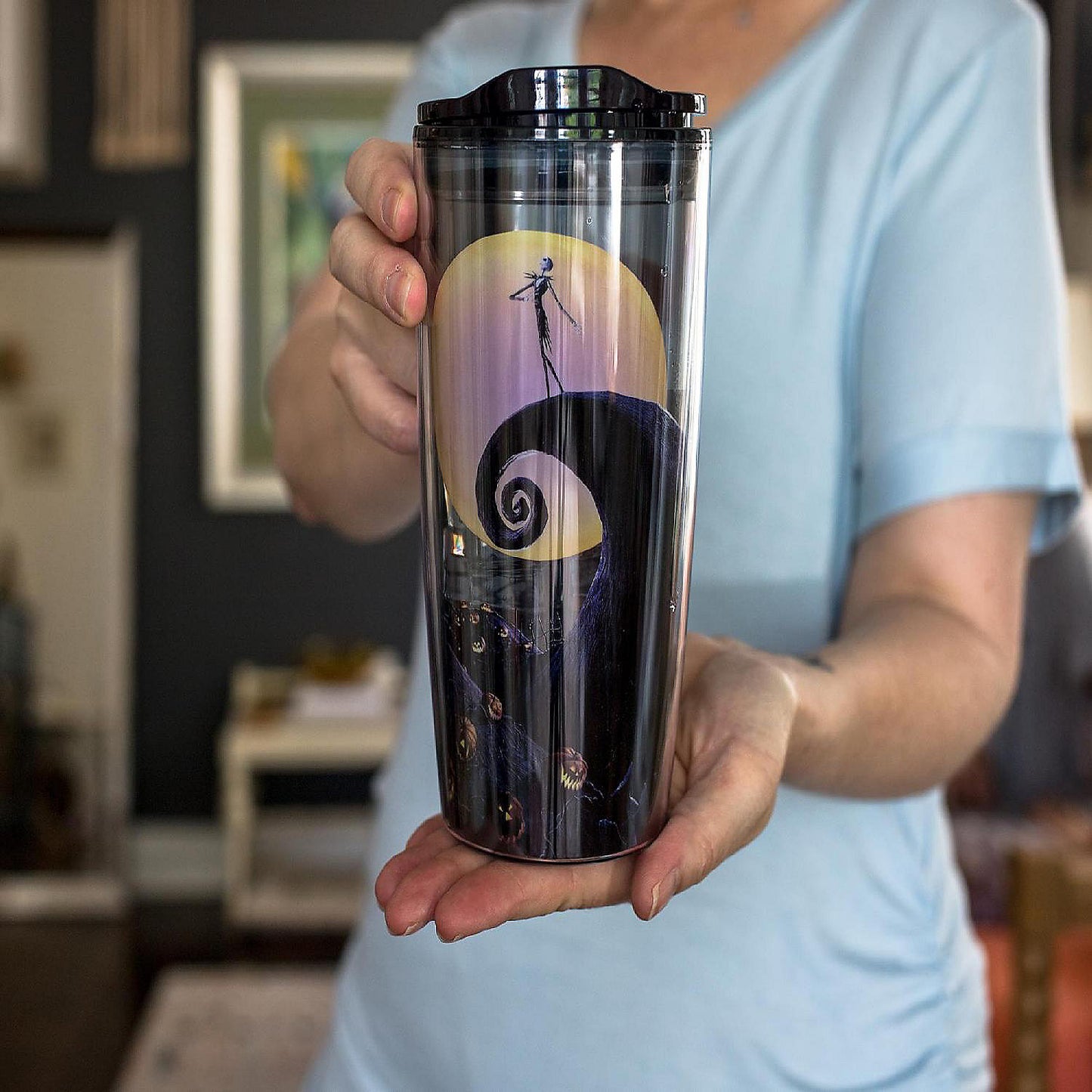 Disney Nightmare Before Christmas Jack Spiral Hill Travel Tumbler 20 Ounces | USA Decoration®