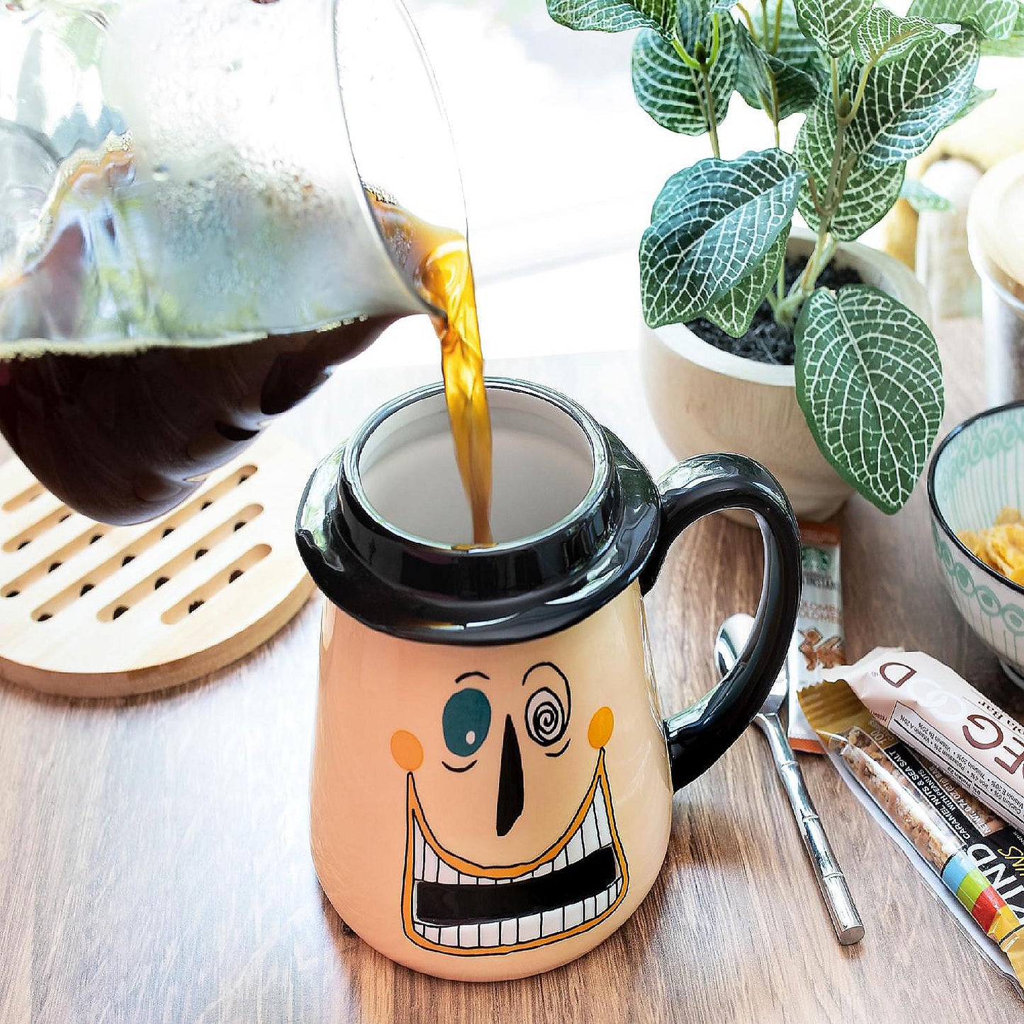 Disney Nightmare Before Christmas Mayor Faces 3D Ceramic Mug Holds 20 Ounces | USA Decoration®