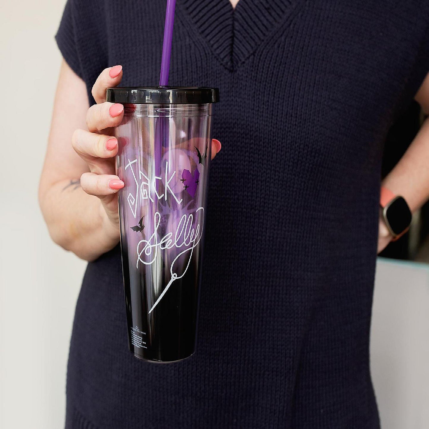 Disney The Nightmare Before Christmas Acrylic Carnival Cup with Lid and Straw | USA Decoration®