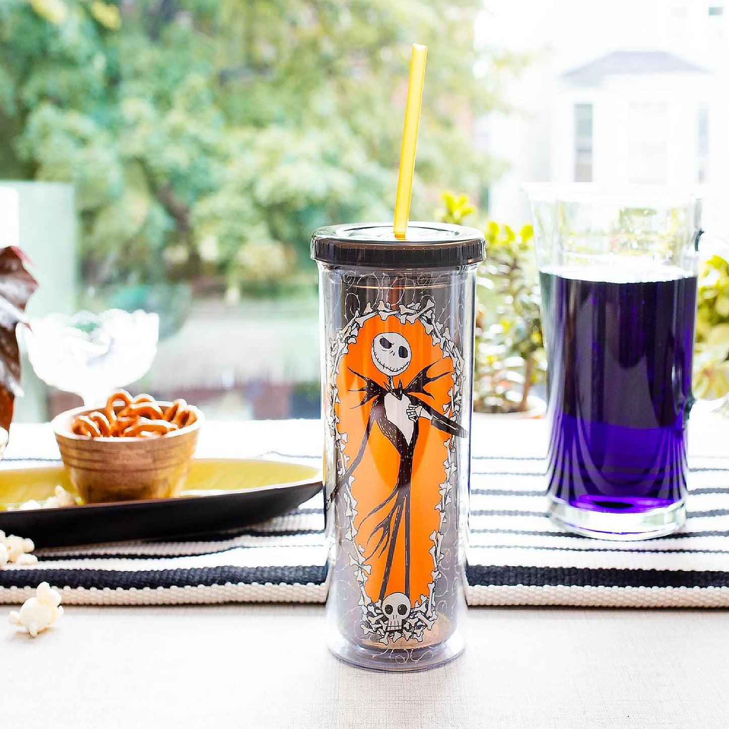 Disney The Nightmare Before Christmas Jack Carnival Cup With Lid and Straw | USA Decoration®