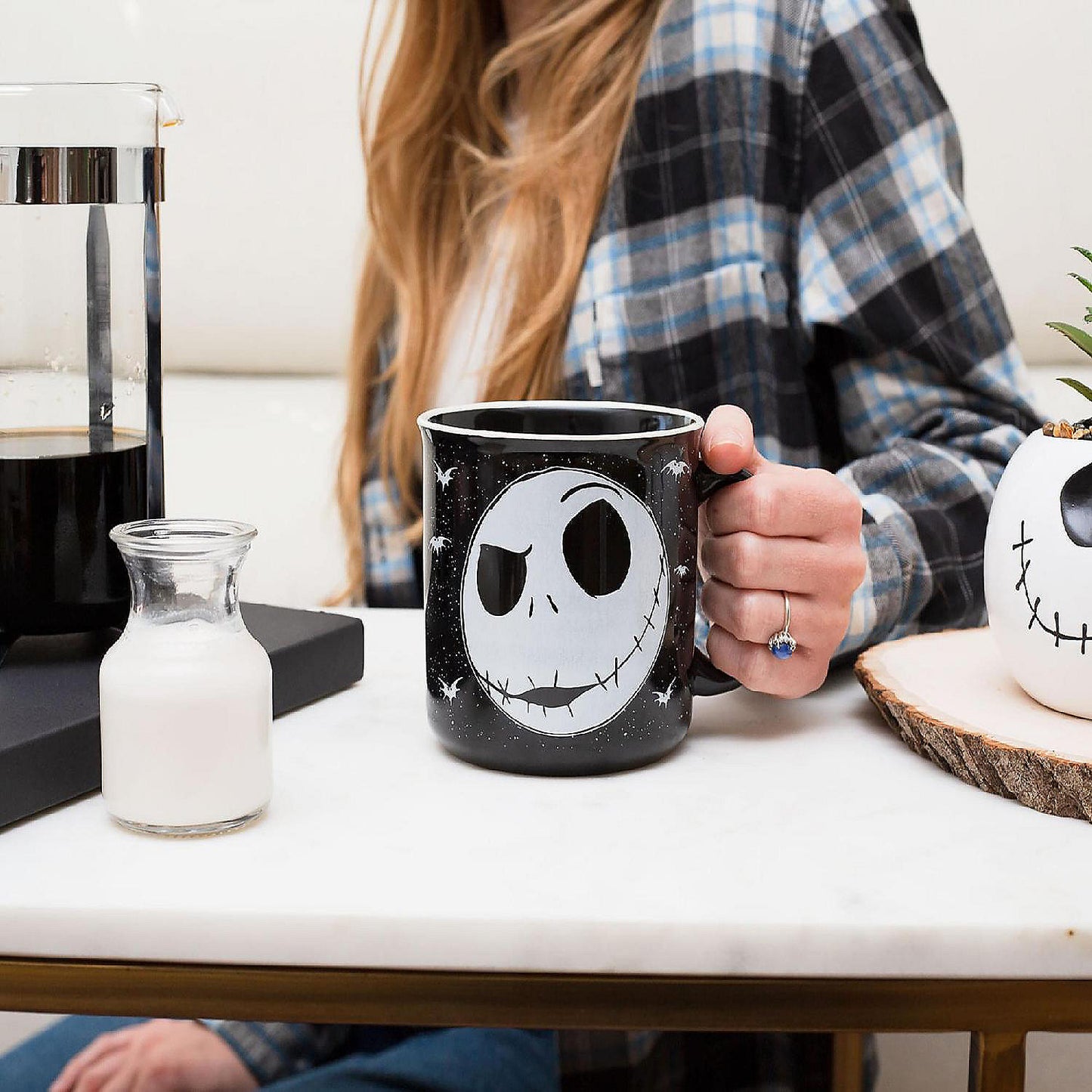 Disney The Nightmare Before Christmas Jack Face Ceramic Camper Mug 20 Ounces | USA Decoration®